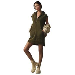 Daily Practice by Anthropologie Meru Zip-Front Sleeveless Mini Dress Size XXS